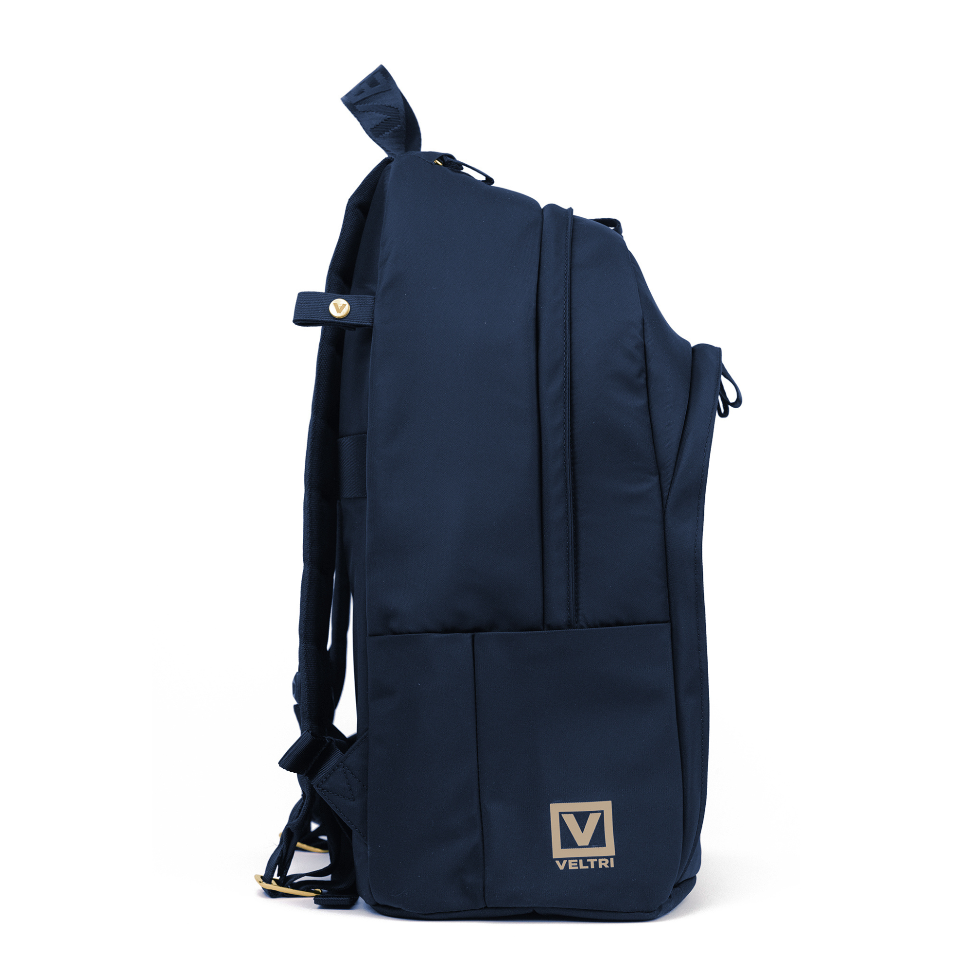 Dark navy Veltri Sport Grande Backpack used as a commuting and travel backpack with spacious design