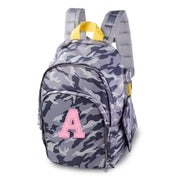 Initial Delaire Backpack - Grey Camo (custom embroidered - allow an additional 5 business days to ship)