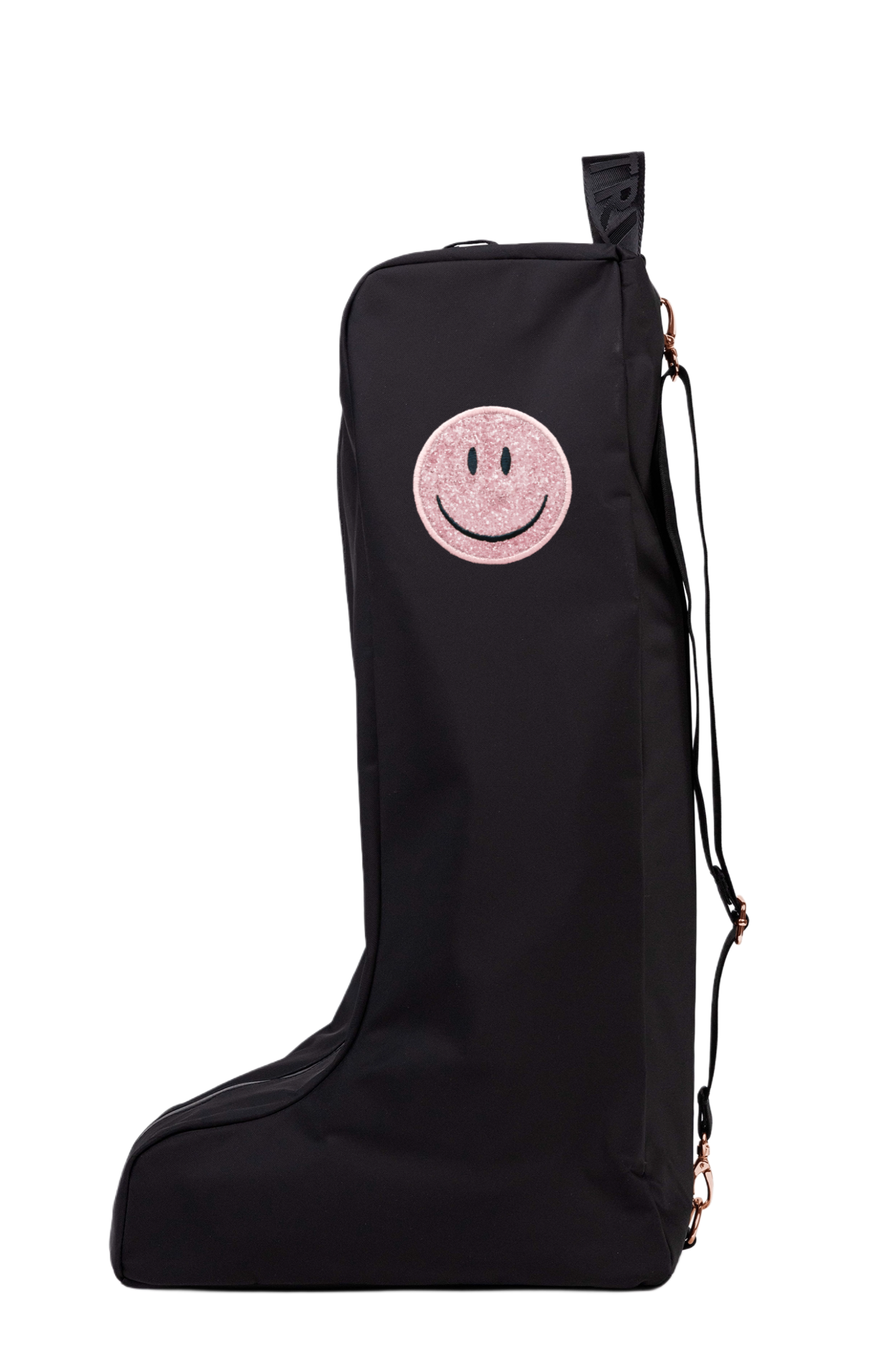 Novelty Boot Bag - Black/Rose Gold