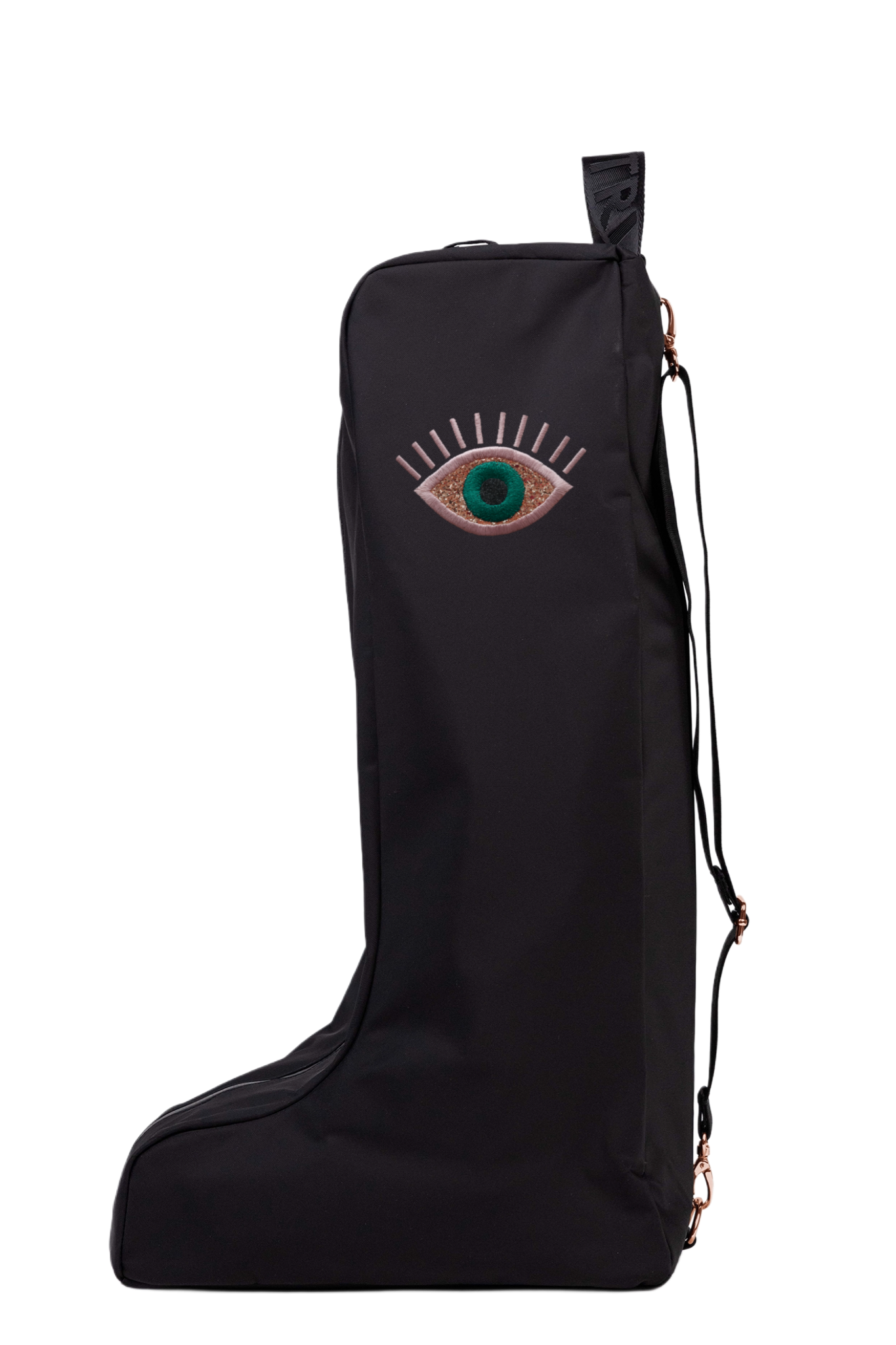 Novelty Boot Bag - Black/Rose Gold