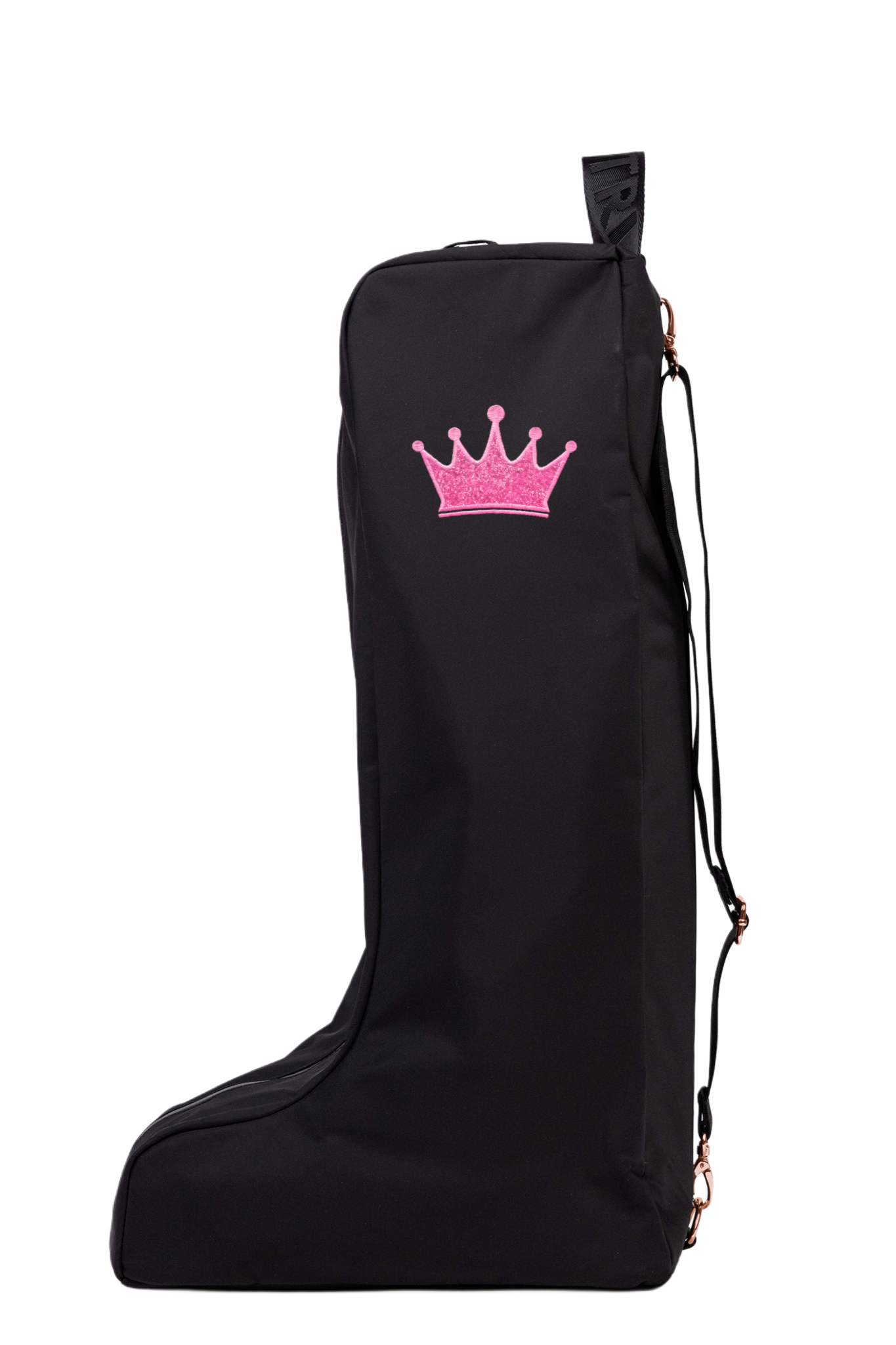 Novelty Boot Bag - Black/Rose Gold