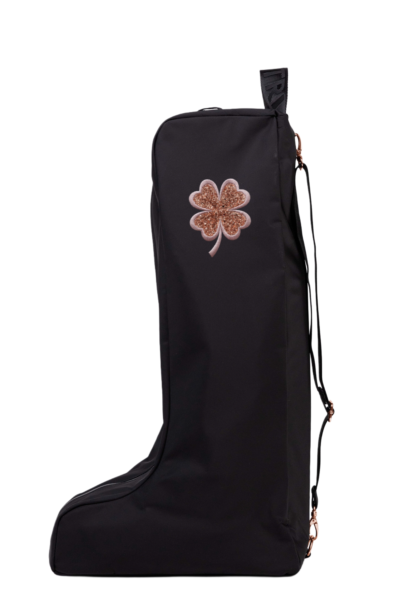 Novelty Boot Bag - Black/Rose Gold