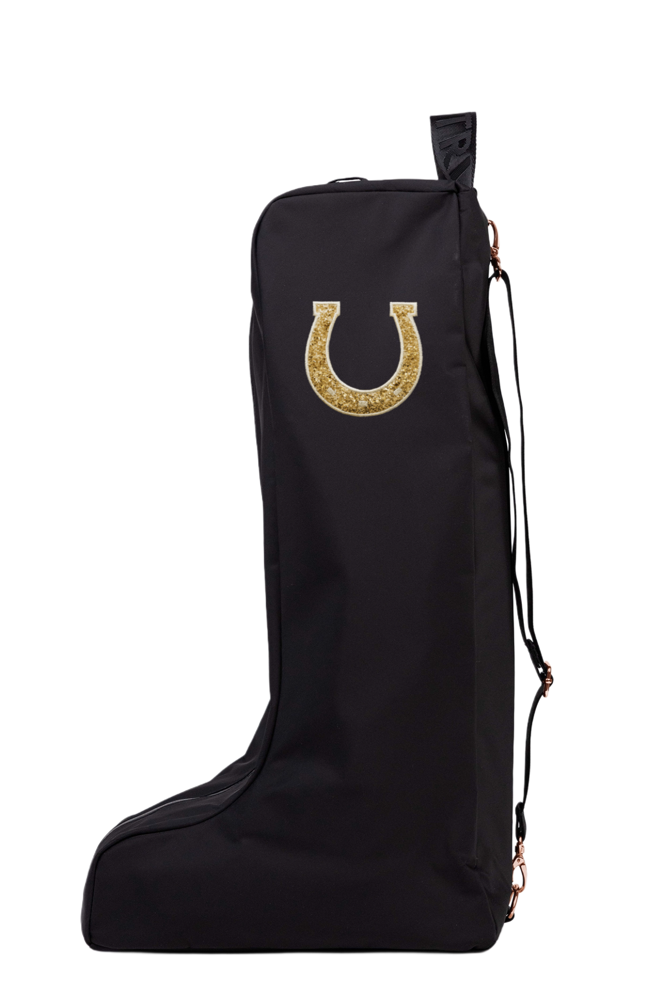 Novelty Boot Bag - Black/Rose Gold