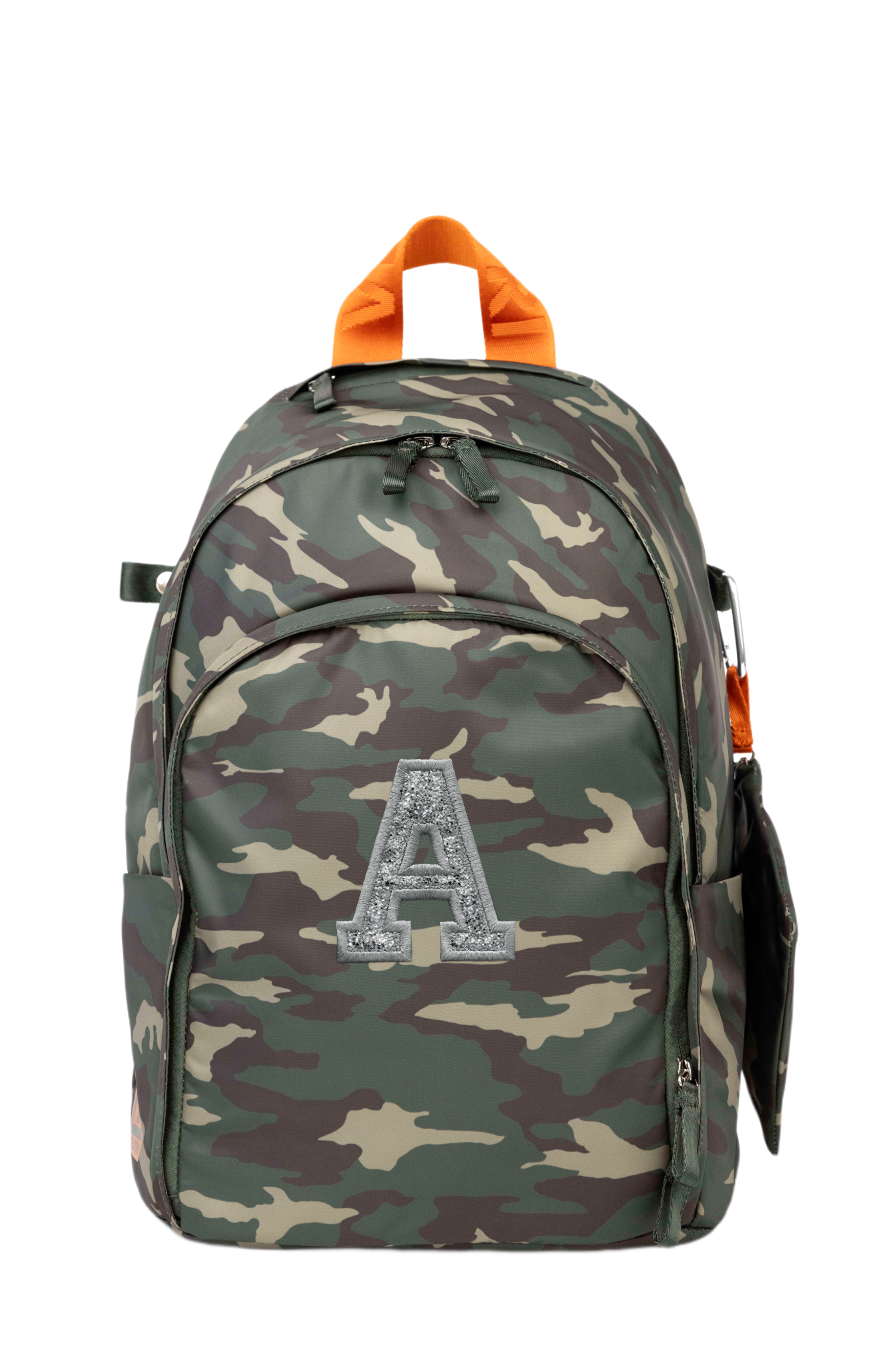 "Initial" Delaire Backpack GreenCamo/Nickel