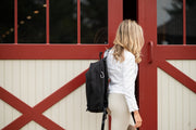 New "Initial" Large Delaire Backpack - Black