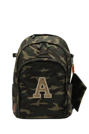 Initial Delaire Backpack - Green Camo (custom embroidered - allow an additional 5 business days to ship)