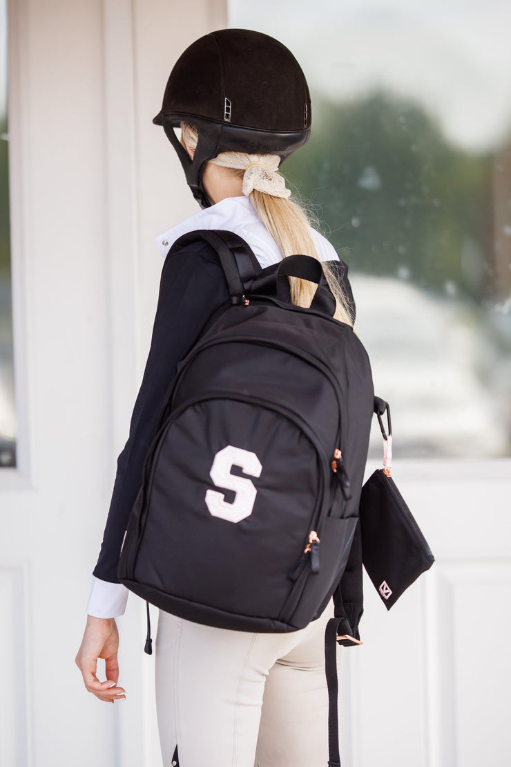 New "Initial" Delaire Backpack - Black