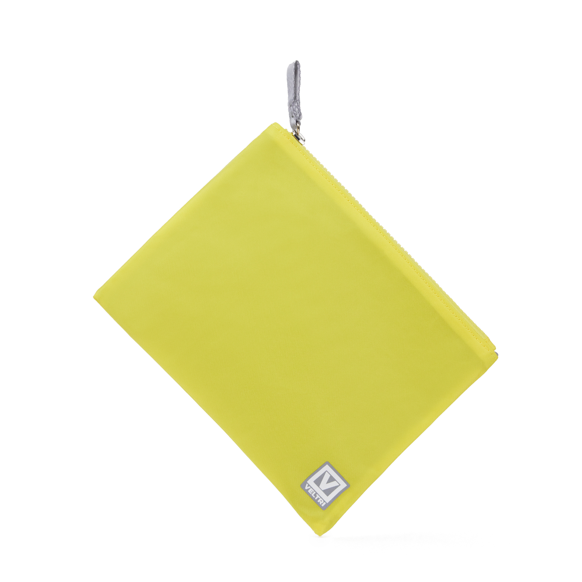 Veltri Sport Darius Zip Pouch in yellow, compact water-resistant pouch for organizing small essentials